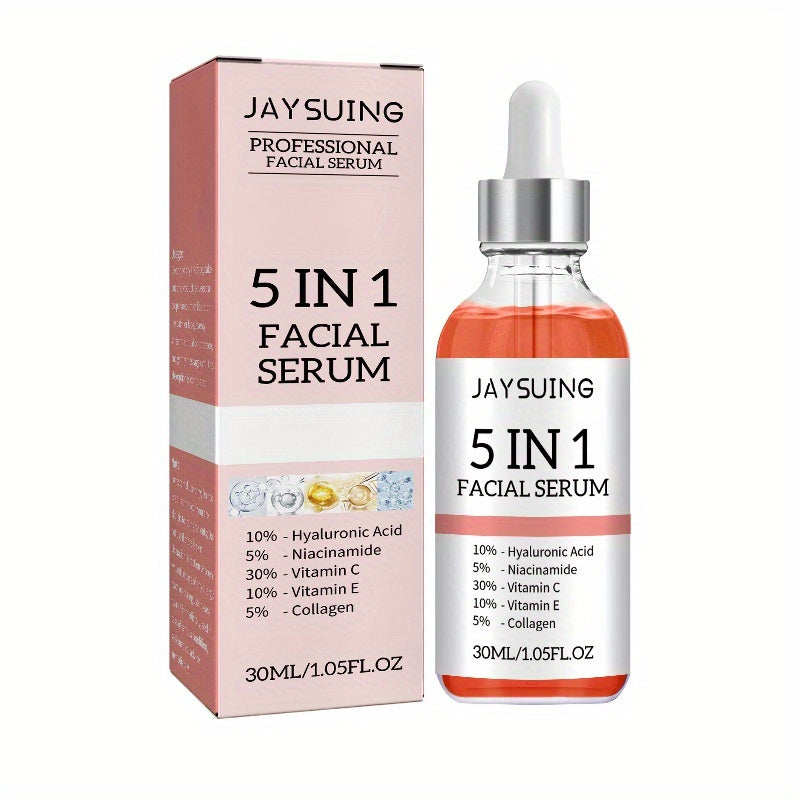 Essência facial coreana 5 em 1, hidratante e nutritiva, com ácido hialurônico e colágeno para cuidados com a pele