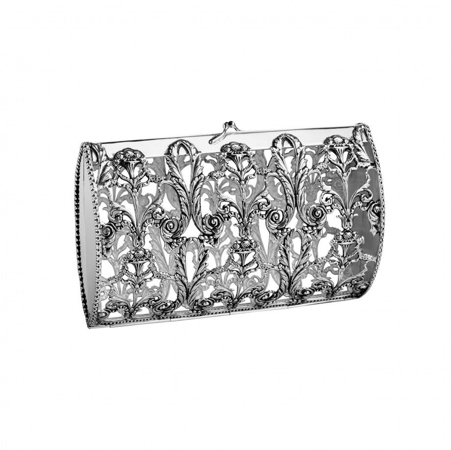 Clutch Leonard | Banhada a Prata | Topázio