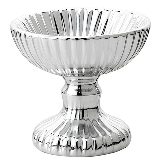 Pedestal Alto para Servir | Prata Bilaminada 925 | Decoração Premium