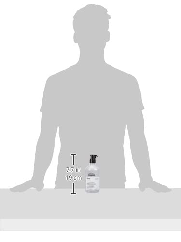 L’Oréal Professionnel Shampoo Neutralizante para cabelos grisalhos, brancos ou loiros claros, Prata, SÉRIE EXPERT