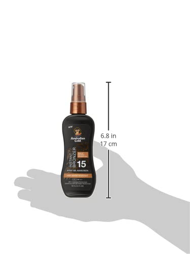 Australian Gold Spray Bronzeador Instantâneo Solar em Gel FPS 15, 100ml