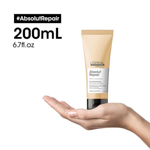 Condicionador de Tratamento Reconstrutivo para Cabelos Secos e Danificados da L'Oréal Professionnel, Absolut Repair, 200 ml