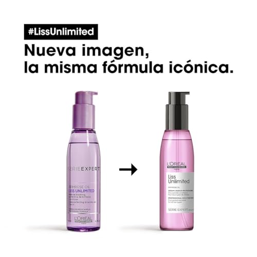 L'Oréal Professionnel, óleo de alisamento intenso para cabelo rebelde e crespado, Liss Unlimited, 125 ml