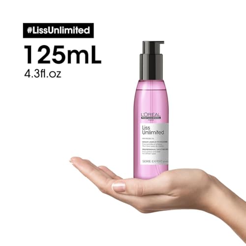 L'Oréal Professionnel, óleo de alisamento intenso para cabelo rebelde e crespado, Liss Unlimited, 125 ml