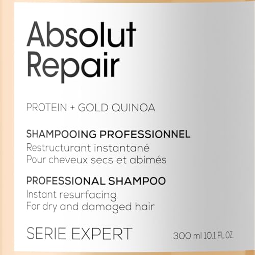 L’Oréal Professionnel Shampoo de Tratamento Reconstrutor para cabelos secos e danificados, Absolut Repair, Série Expert, 750ml
