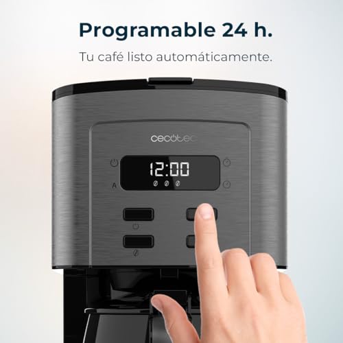 Cafeteira Cecotec 6 xícaras Inox - Design Moderno