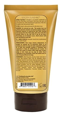 Australian Gold Loção Profissional Sunshine Golden Intensifier, cor Gold, 133ml (Pack de 2)