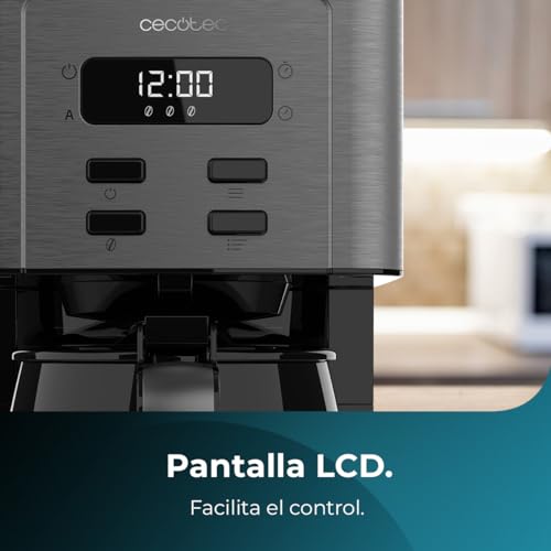 Cafeteira Cecotec 6 xícaras Inox - Design Moderno