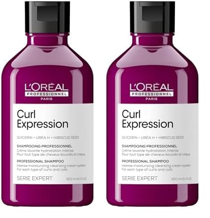 L'Oréal Professionnel, Shampoo Creme de Limpeza Intensamente Hidratante, Sem Sulfato, Para Todos os Tipos de Cachos e Ondas, Curl Expression, SÉRIE EXPERT, 300 ml
