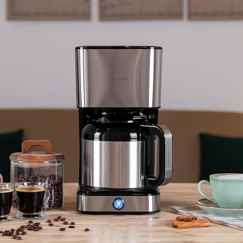 Cafeteira Cecotec 6 xícaras Inox - Design Moderno