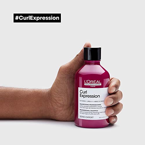 L'Oréal Professionnel, Shampoo Creme de Limpeza Intensamente Hidratante, Sem Sulfato, Para Todos os Tipos de Cachos e Ondas, Curl Expression, SÉRIE EXPERT, 300 ml