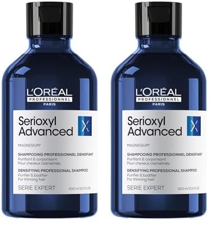 Shampoo L’Oréal Professionnel Enriquecido com Ingredientes Dermatologicamente Ativos para Cabelos Finos e Ralos, Serioxyl Advanced, 500 ml