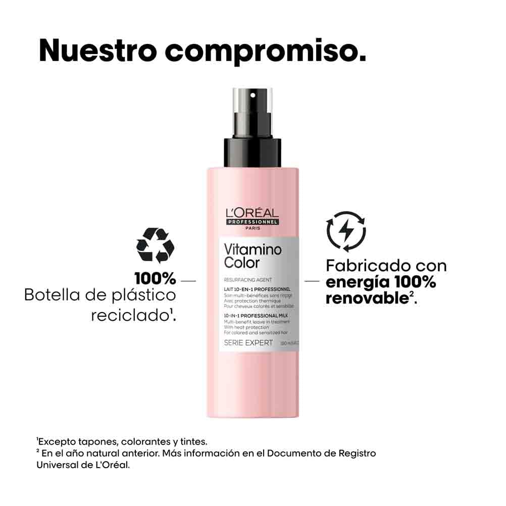 L'Oréal Professionnel, Spray de Tratamento 10 em 1 com Resveratrol, para Cabelos Coloridos, Vitamino Color, 190ml