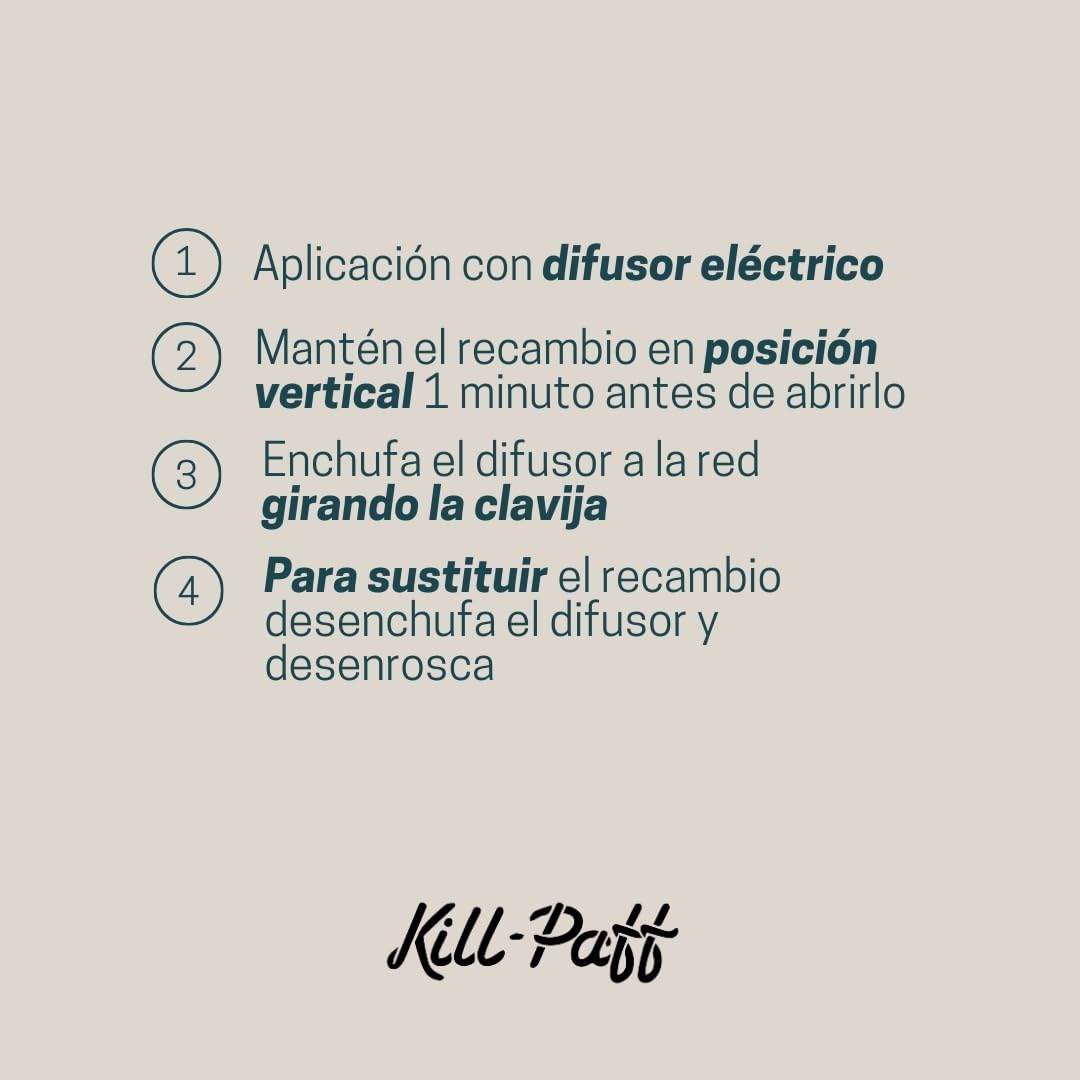 KILL-PAFF KIDS | Inseticida elétrico | Repelente de mosquitos | Eficaz contra mosquitos-tigre e transmissores de doenças tropicais | Sem cheiro | 45 noites de proteção | Conteúdo: 1 Diferencial + 1 Repelente