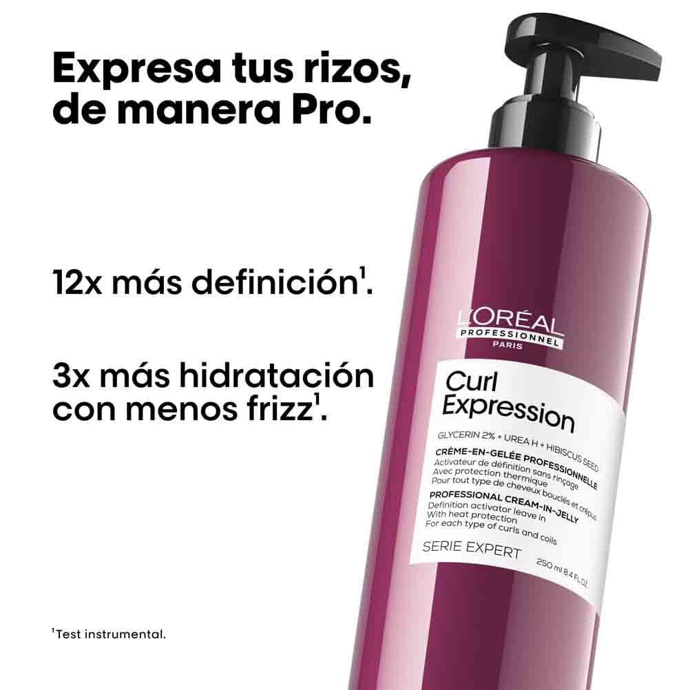 L’Oréal Professionnel, Creme Definidor Gelificado, para qualquer tipo de cachos e ondas, Curl Expression, 250 ml