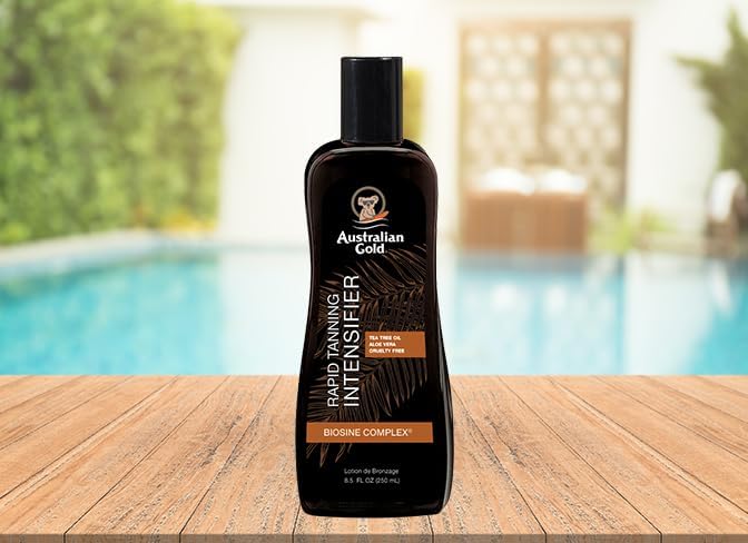 Australian Gold, Loção, cruelty-free, tom médio, acelerador e otimizador de bronzeado - 250 ml