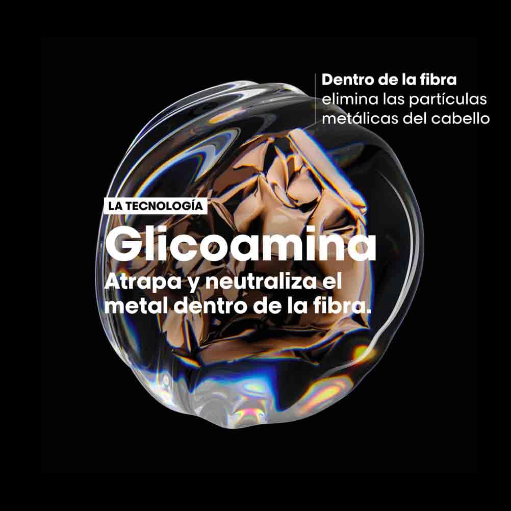 Creme Leave-in L'Oréal Professionnel, para cabelos danificados ou tingidos, cor mais duradoura e brilhante, para cabelos mais fortes, Metal Detox, 100 ml