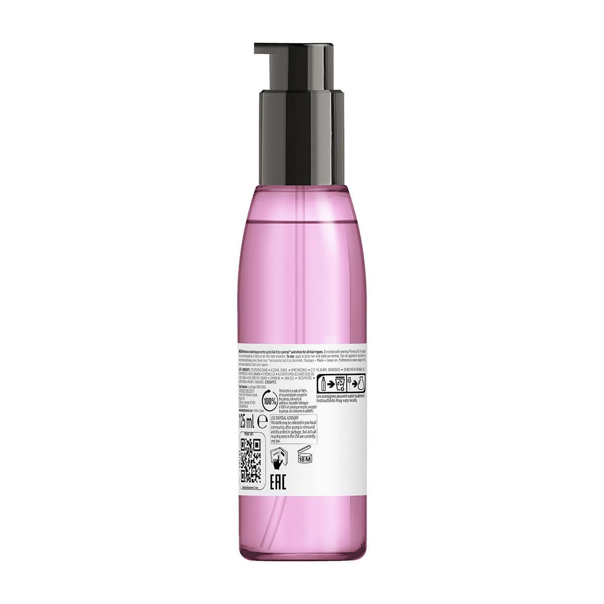 L'Oréal Professionnel, óleo de alisamento intenso para cabelo rebelde e crespado, Liss Unlimited, 125 ml
