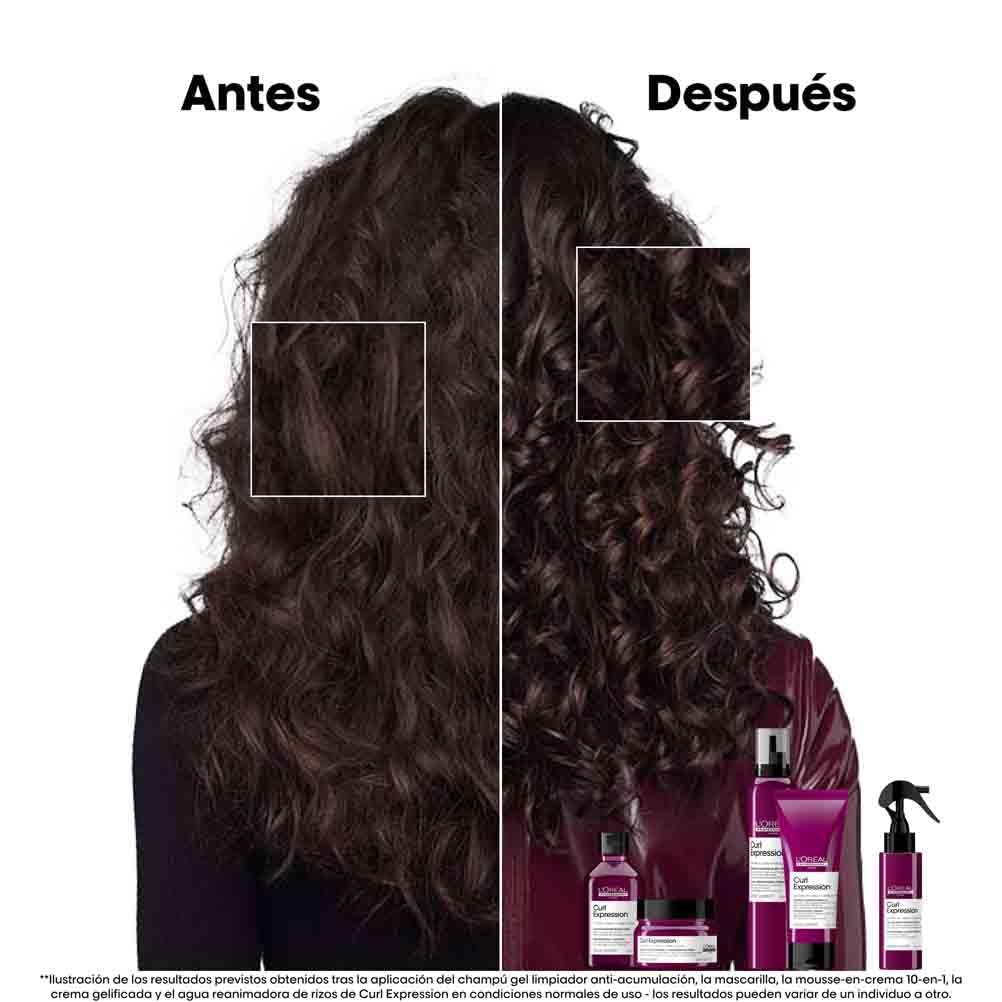 L'Oréal Professionnel, Shampoo Creme de Limpeza Intensamente Hidratante, Sem Sulfato, Para Todos os Tipos de Cachos e Ondas, Curl Expression, SÉRIE EXPERT, 300 ml