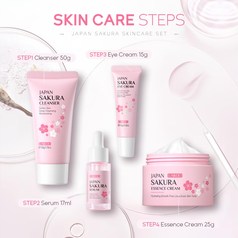 Conjunto de Cuidados com a Pele Sakura