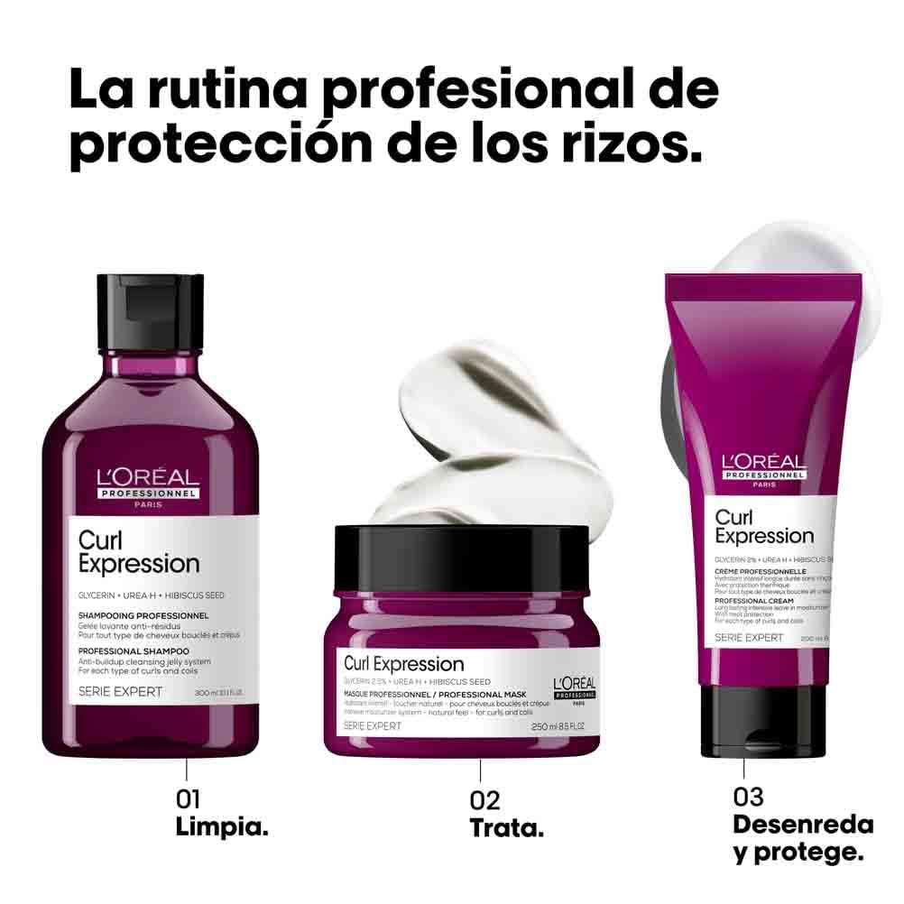L’Oréal Professionnel, Máscara de Hidratação Intensiva, para qualquer tipo de cachos e ondas, Curl Expression, 250 ml