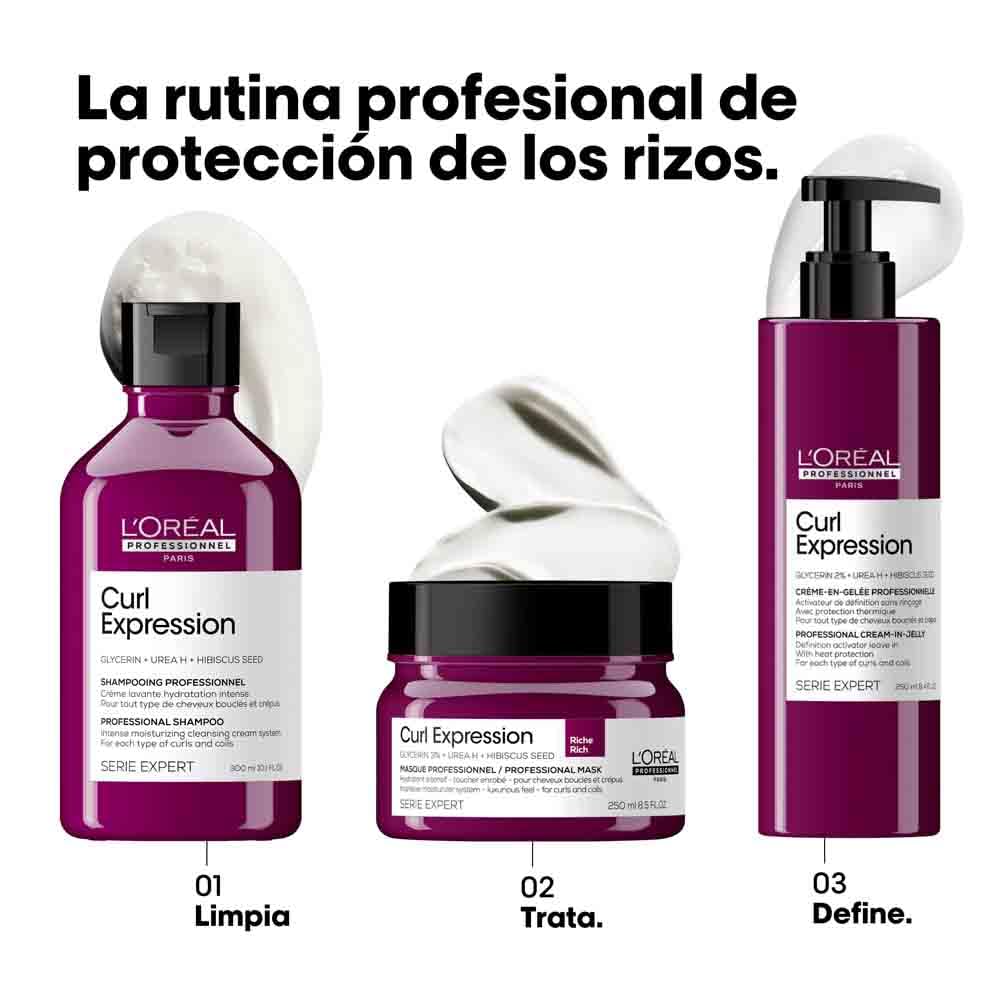 L’Oréal Professionnel, Creme Definidor Gelificado, para qualquer tipo de cachos e ondas, Curl Expression, 250 ml