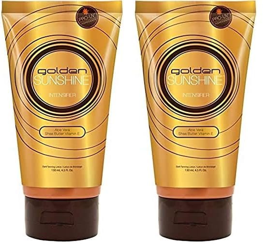 Australian Gold Loção Profissional Sunshine Golden Intensifier, cor Gold, 133ml (Pack de 2)