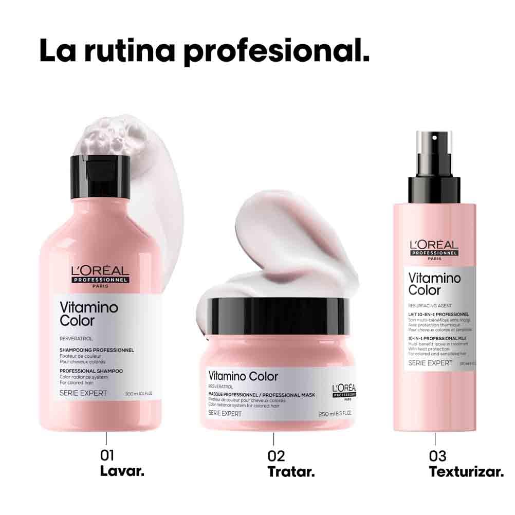L'Oréal Professionnel, Spray de Tratamento 10 em 1 com Resveratrol, para Cabelos Coloridos, Vitamino Color, 190ml