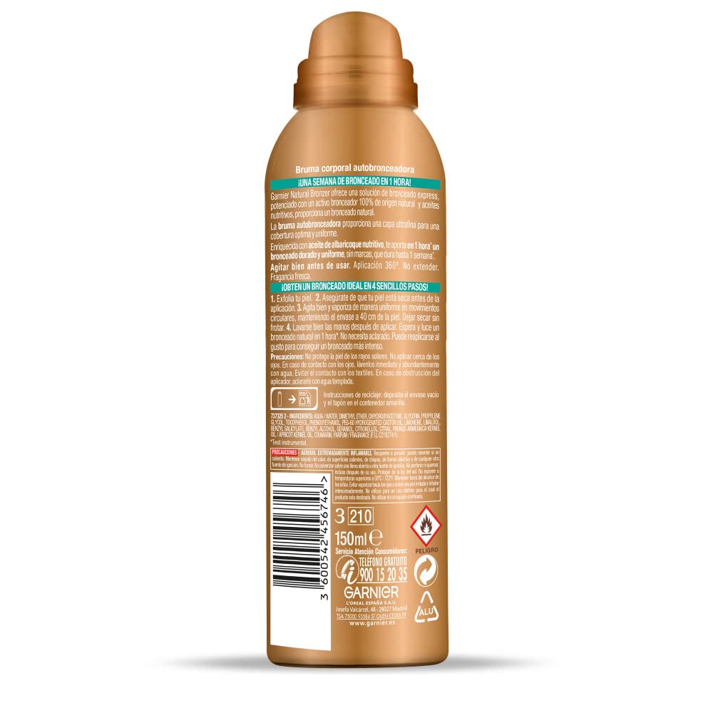 GARNIER DELIAL Mousse Autobronzeadora Natural Bronzer 200 ml