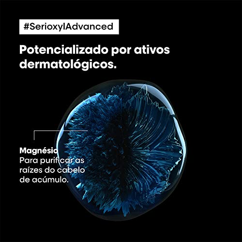Shampoo L’Oréal Professionnel Enriquecido com Ingredientes Dermatologicamente Ativos para Cabelos Finos e Ralos, Serioxyl Advanced, 500 ml