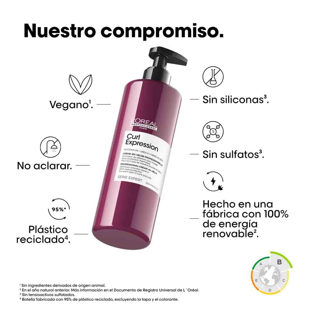 L’Oréal Professionnel, Creme Definidor Gelificado, para qualquer tipo de cachos e ondas, Curl Expression, 250 ml