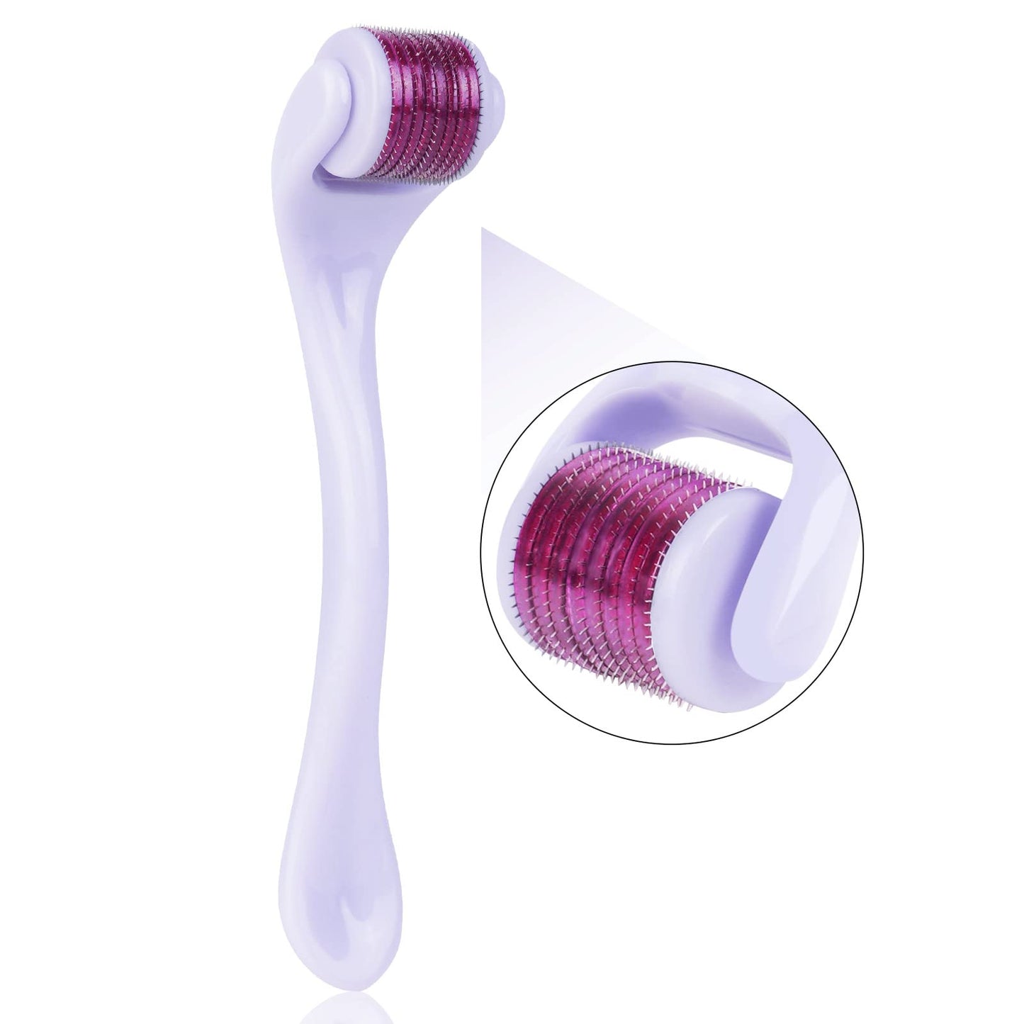Dermaroller com microagulhas URAQT, rolo de derma de 0,5 mm para rosto e corpo
