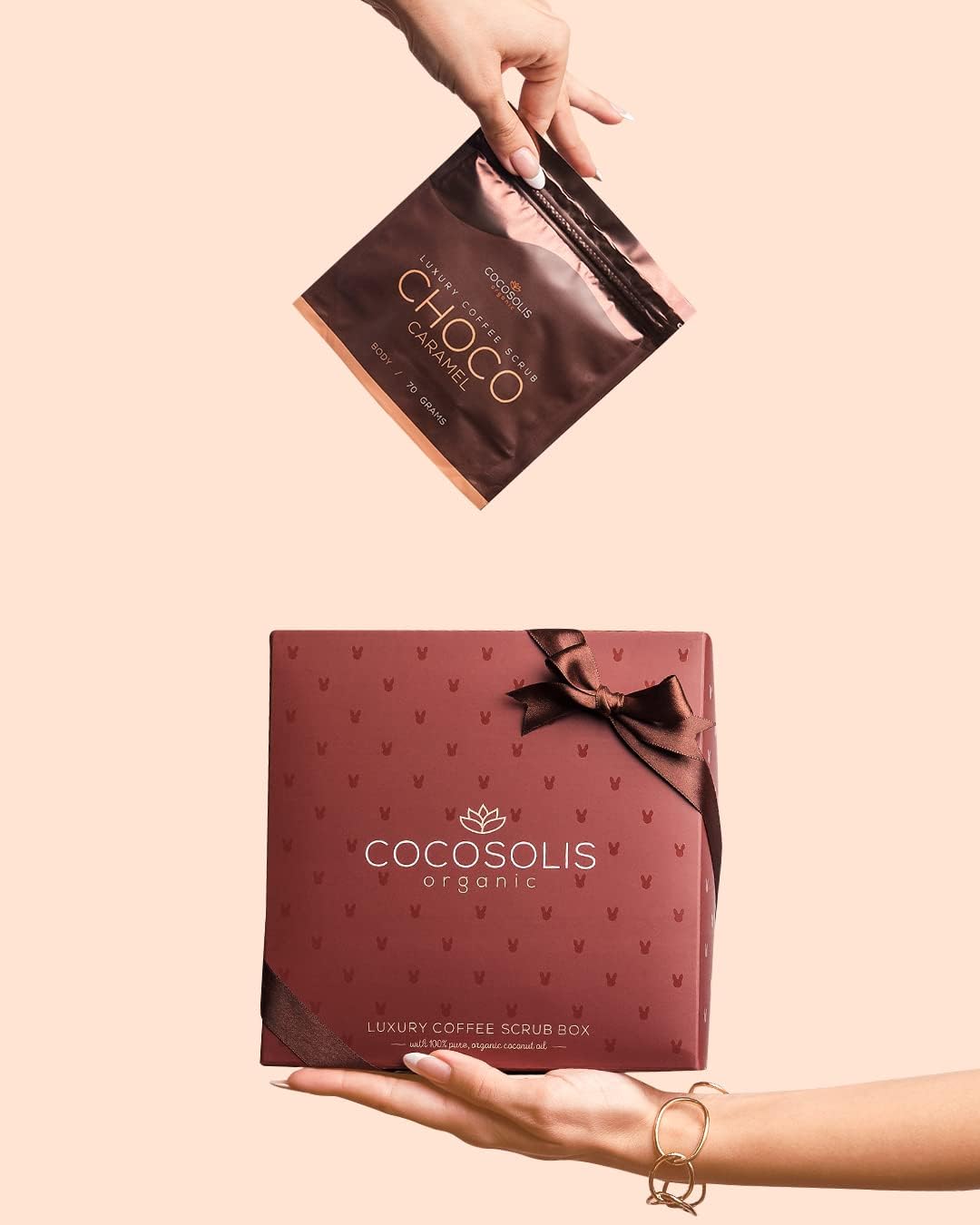 COCOSOLIS Kit de exfoliantes de café - 3 Esfoliantes Corporais e 1 Esfoliante Facial (280g)