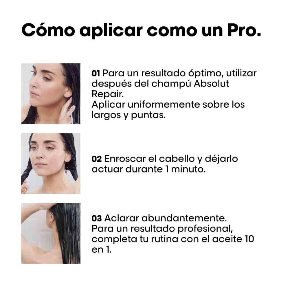 L’Oréal Professionnel, Máscara de Tratamento Reconstrutora para Cabelos Secos e Danificados, Absolut Repair, 250ml