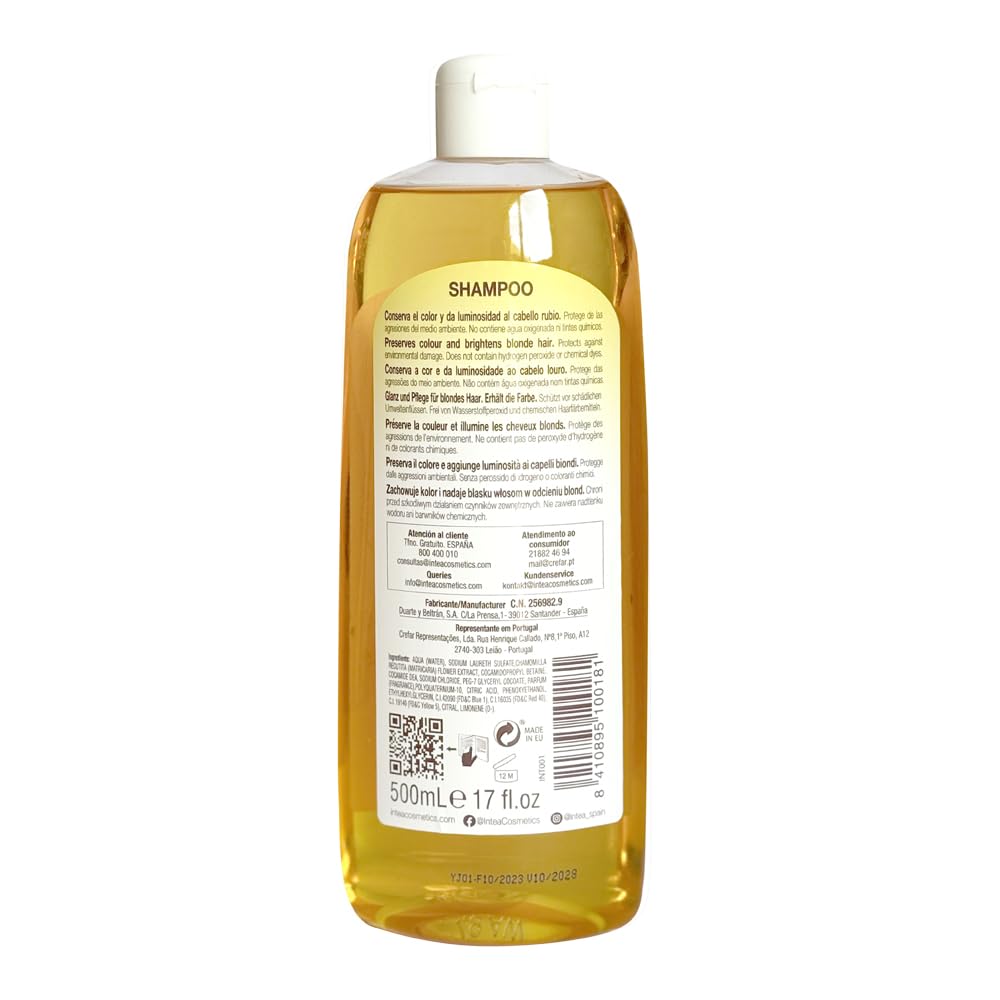 Camomila Intea - Shampoo Profissional para Cabelos - Mechas Douradas - 250 ml