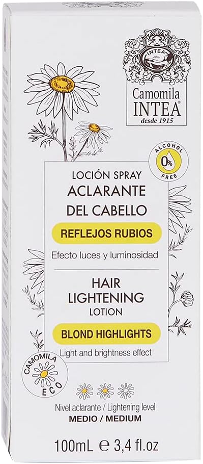 Camomila Intea – Loção Clareadora Blonde Highlights para Cabelos Loiros - Sem Álcool - 100 ML