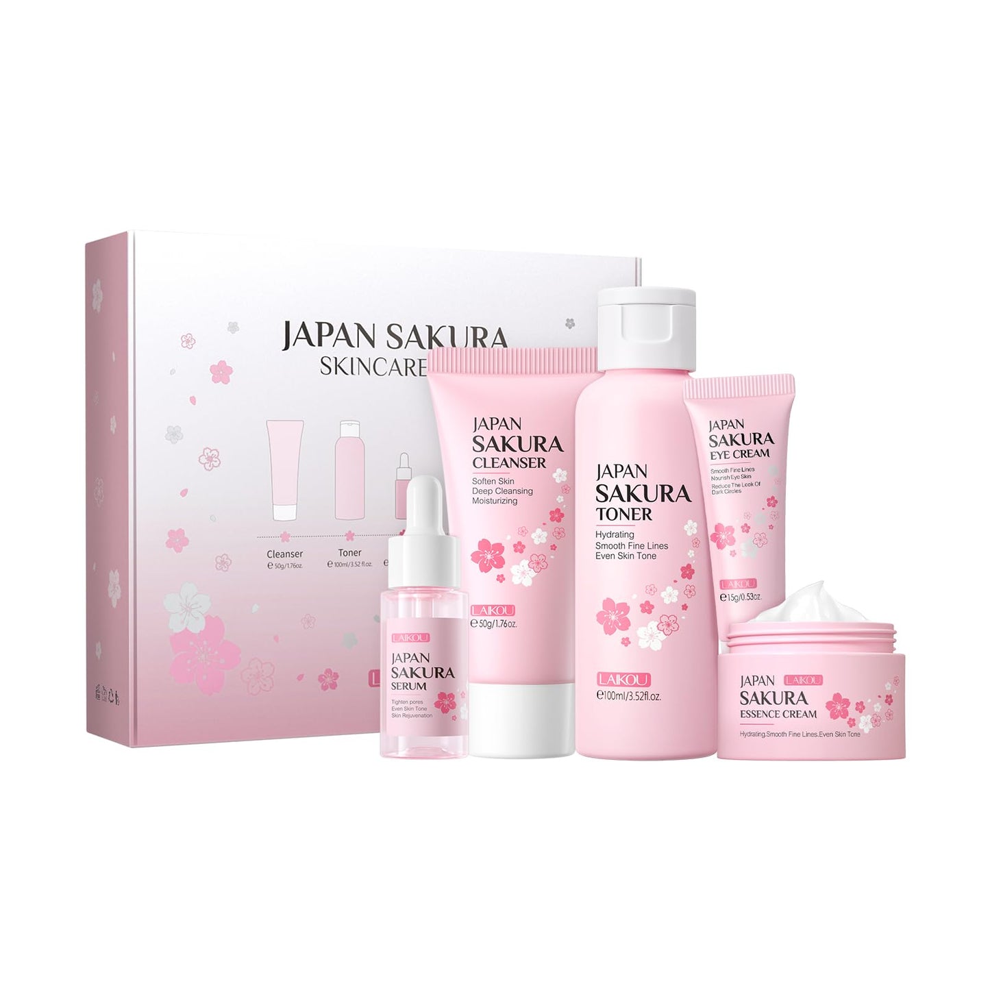 Conjunto de Cuidados com a Pele Sakura