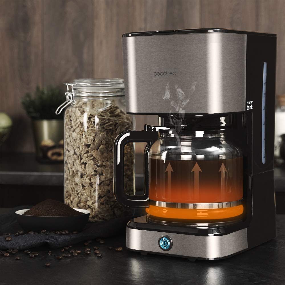 Cafeteira Cecotec 6 xícaras Inox - Design Moderno