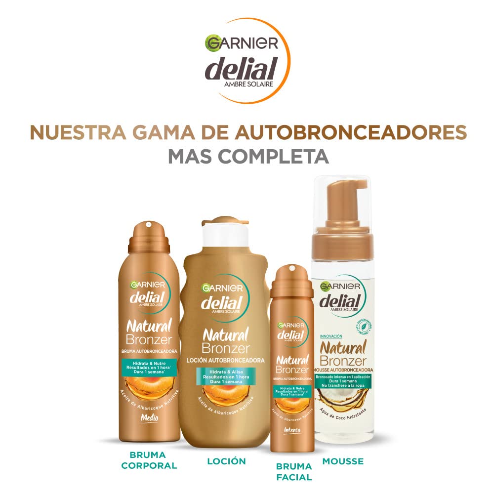 GARNIER DELIAL Mousse Autobronzeadora Natural Bronzer 200 ml