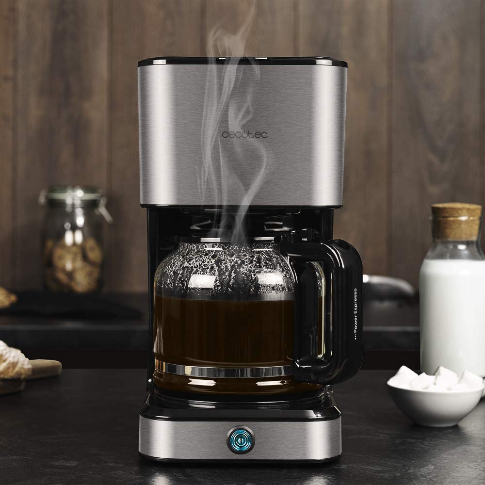 Cafeteira Cecotec 6 xícaras Inox - Design Moderno