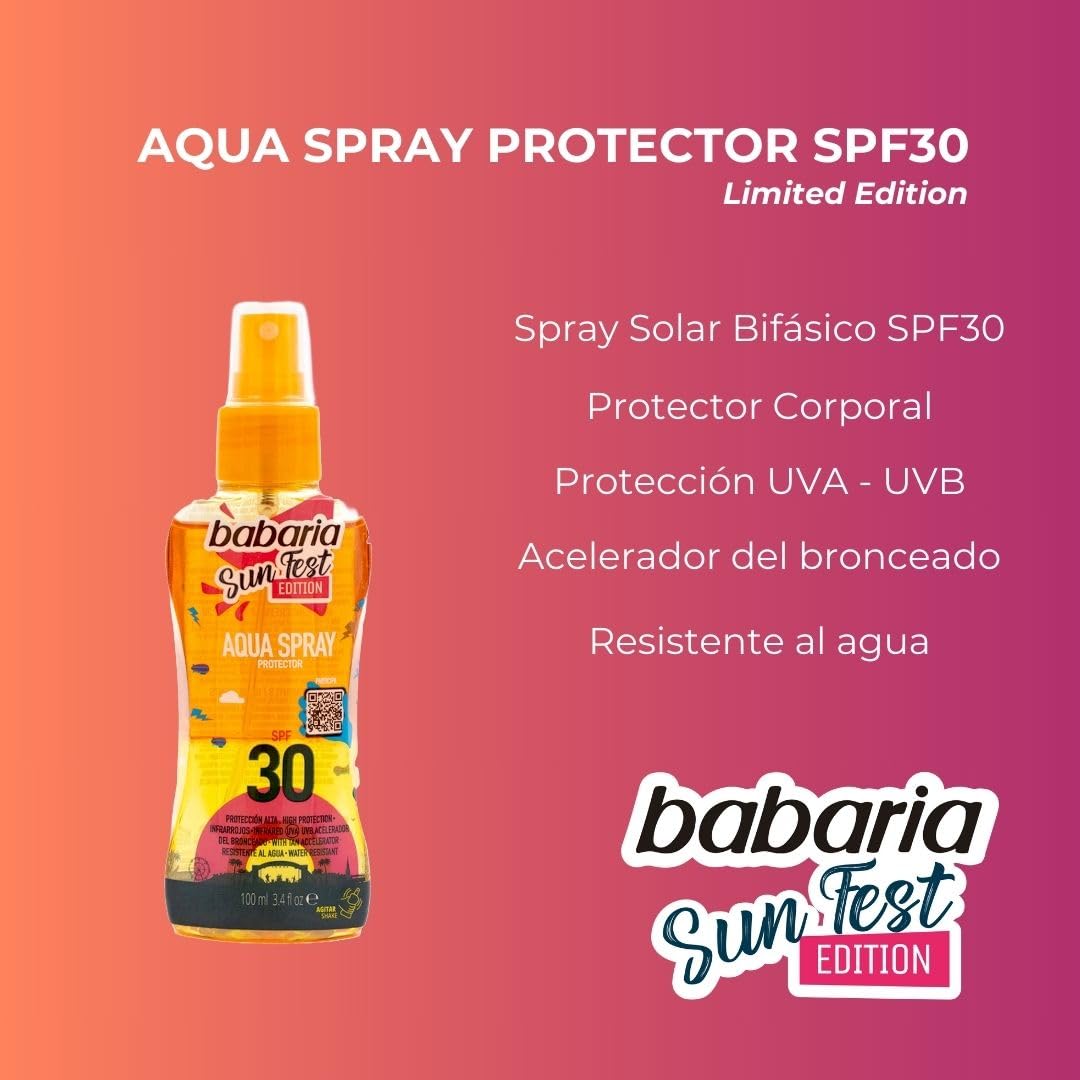 Babaria - Protetor solar facial 50+ Sunfest, edição limitada - 75 ml