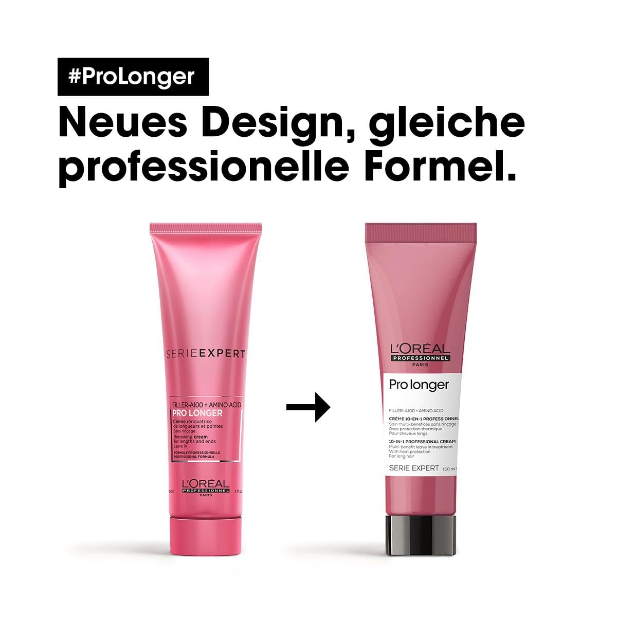 L’Oréal Professionnel, Creme Reparador 10 em 1 para Cabelos Longos com Pontas Finas, Pro Longer, 150 ml