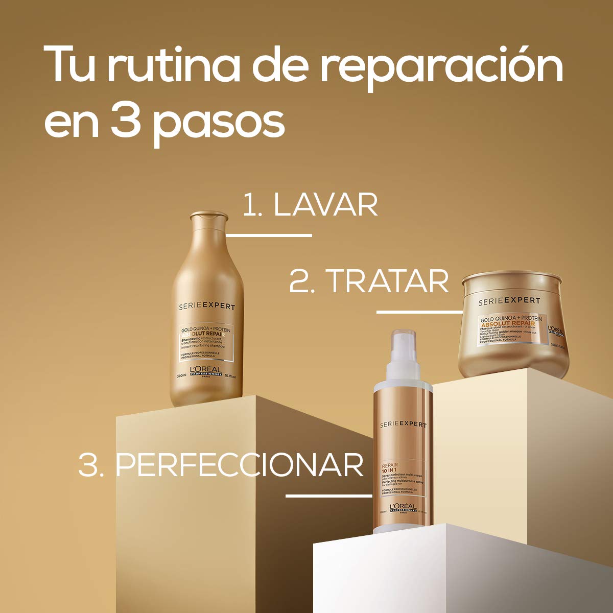 Condicionador de Tratamento Reconstrutivo para Cabelos Secos e Danificados da L'Oréal Professionnel, Absolut Repair, 200 ml