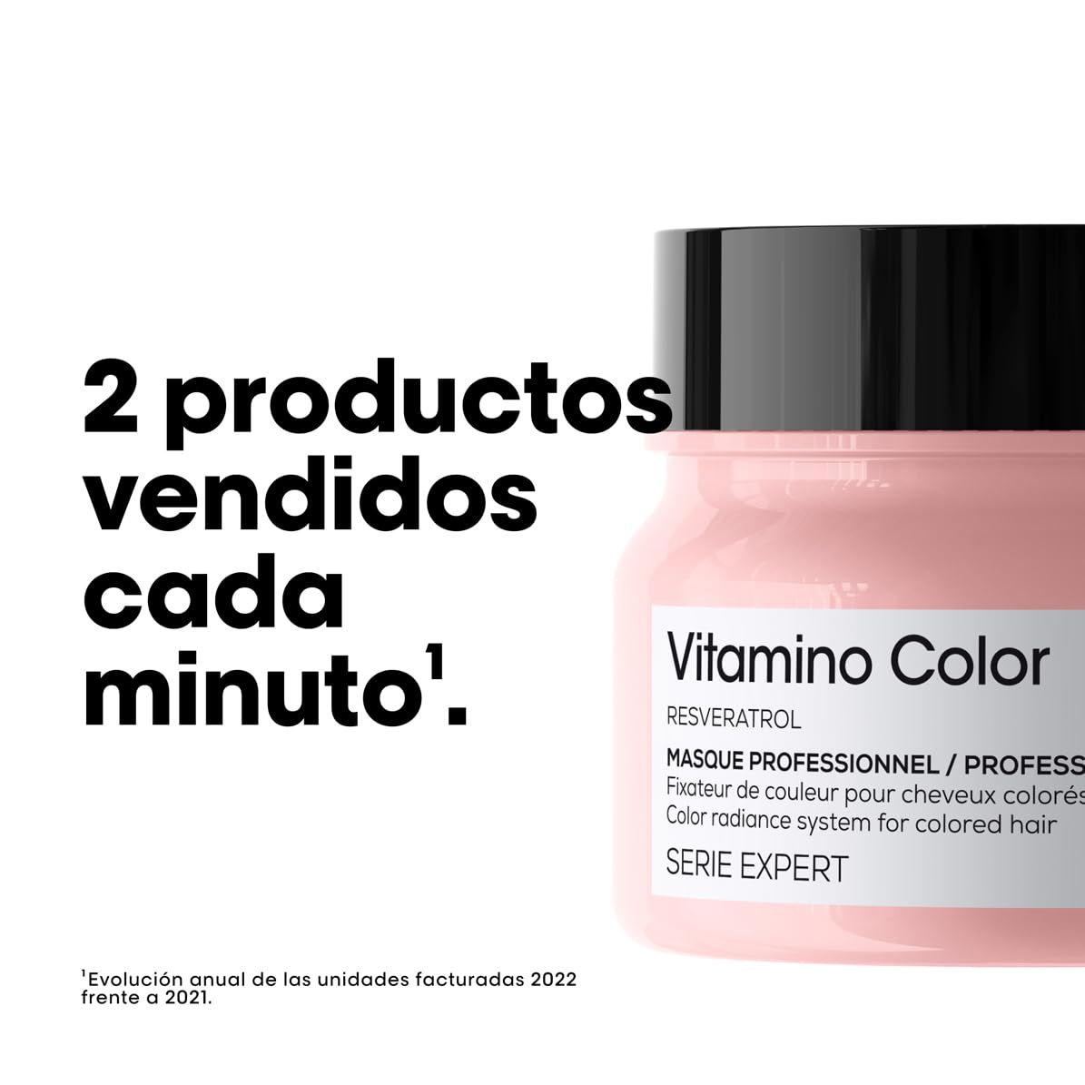 L'Oréal Professionnel, Máscara Protetora da Cor com Resveratrol, para Cabelos Coloridos, Vitamino Color, 250ml