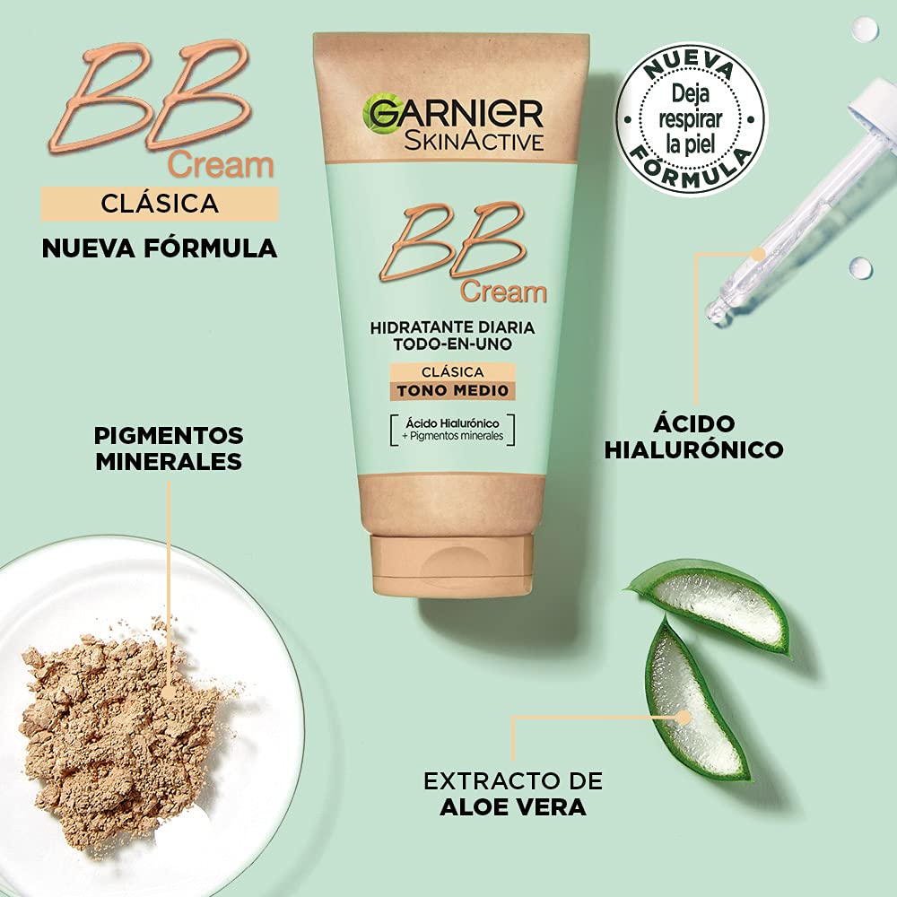 GARNIER Skin Active - BB Cream, Tom claro - 50 ml