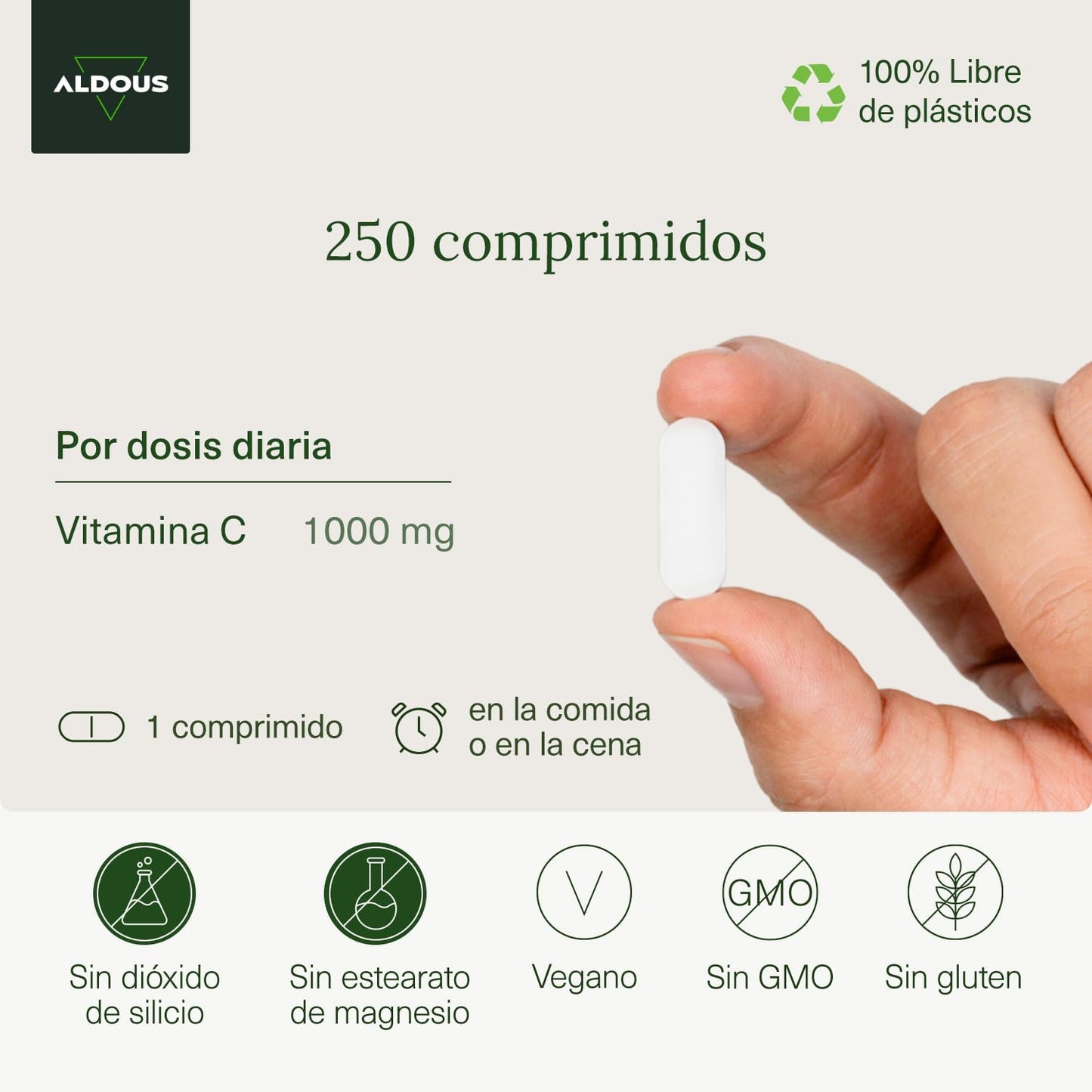 Vitamina C 1000 mg Comprimidos - 250 Unidades