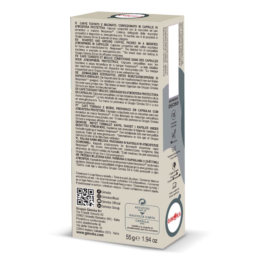 Kit Degustação Café Nespresso Gimoka - Sabores Variados