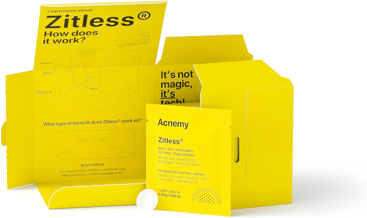 ACNEMY ZITLESS® Adesivos para Espinhas em Fase Inicial | Prevenção Anti-Acne | Parafarmácia