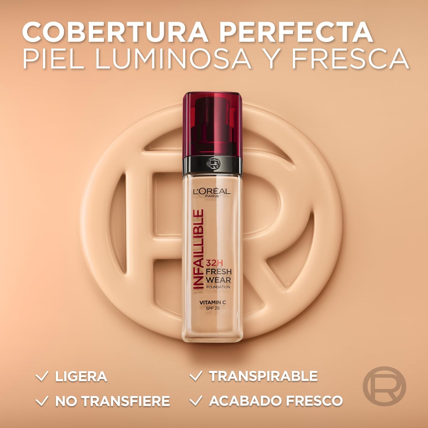 L'Oreal Paris - Base de maquiagem liquida Infaillible