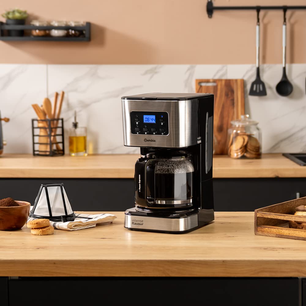Cafeteira Cecotec 6 xícaras Inox - Design Moderno